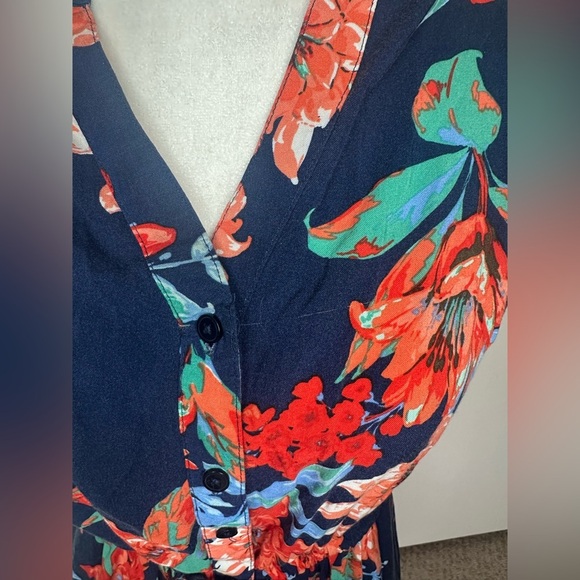 Talbots Floral V-Neck Maxi Dress size 8 - Picture 4 of 11